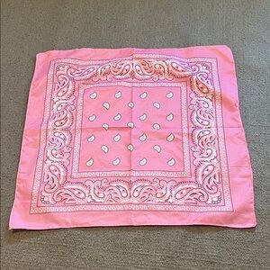 Pink Paisley Bandana